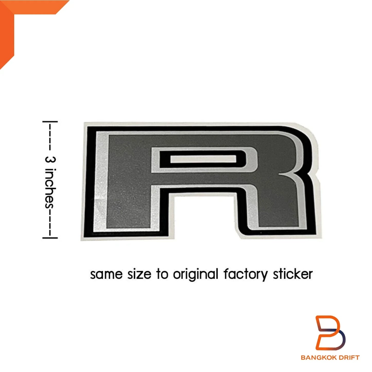 Rear Tailgate Insert Letters Decal Sticker for Ford Ranger PX3 (2018-2021)