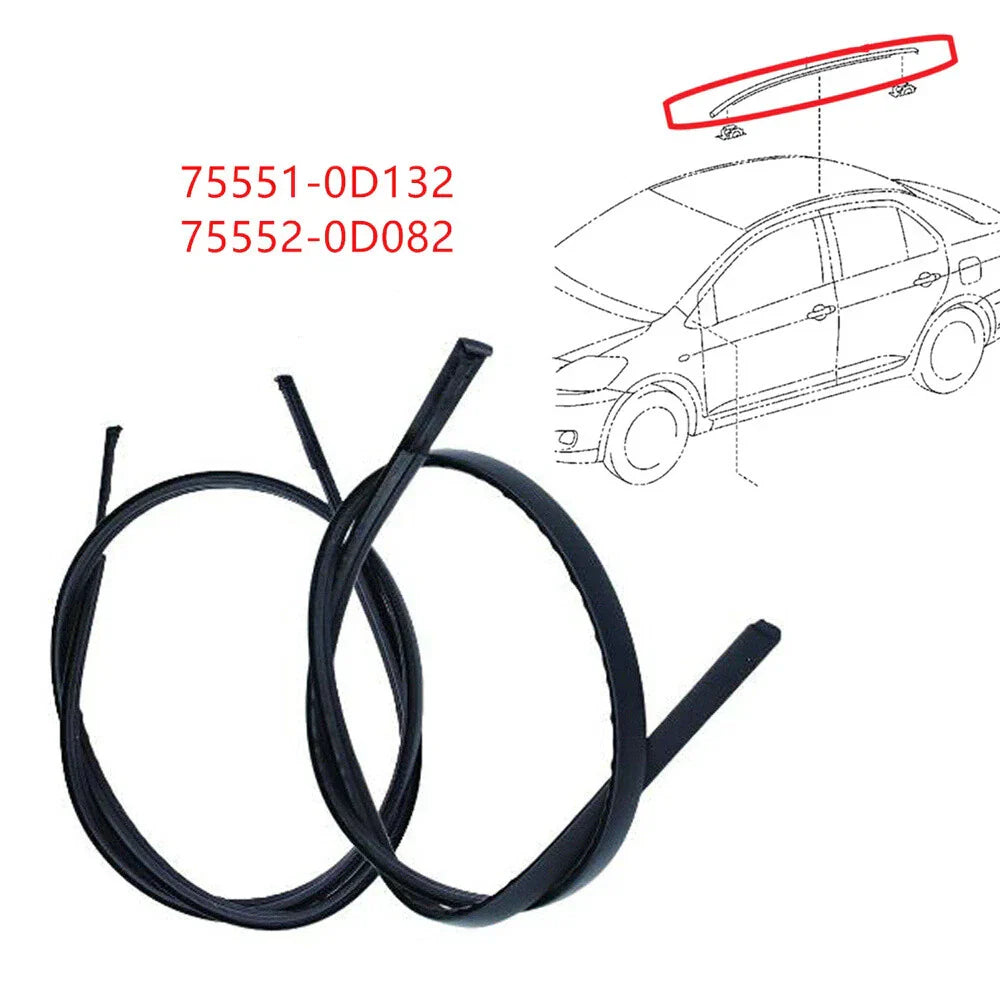 Roof Drip Side Finish Moulding for 14-18 Toyota Yaris (2014-2018)
