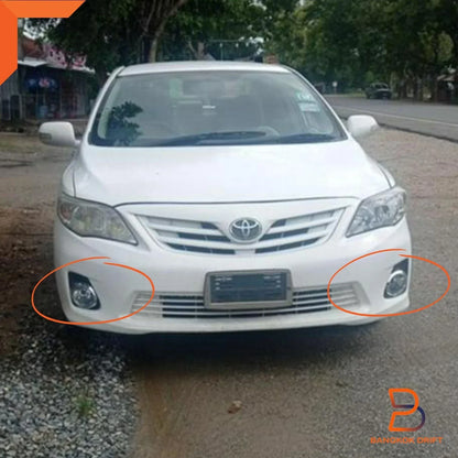 Fog Lamp Spot Light Chrome Cover for Toyota Corolla Sedan (2010-2013)