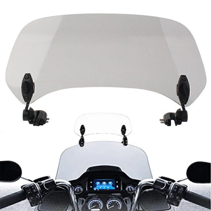 Adjustable Windshield Spoiler Deflector for Motor - Smoke