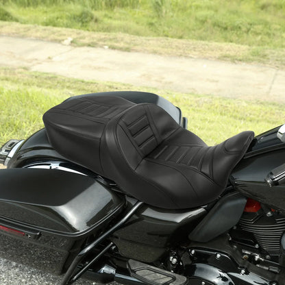 Heated Driver & Passenger Seat Black for Harley Street Glide (2009 - 2023)