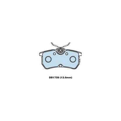 Rear Disc Brake Pad Set for Ford Focus (2002 - 2005) Left & Right