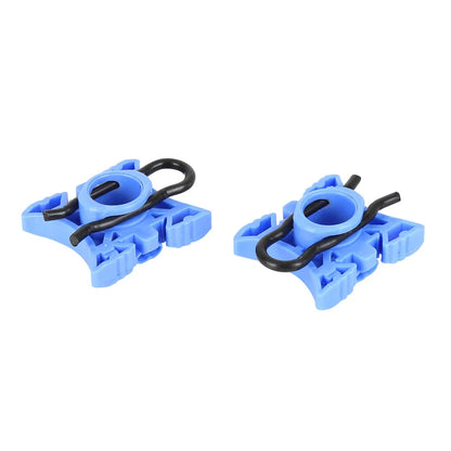 4 x 11.5mm Window Regulator Sliding Pivot Clips Blue for BMW E32 (1986-1994)