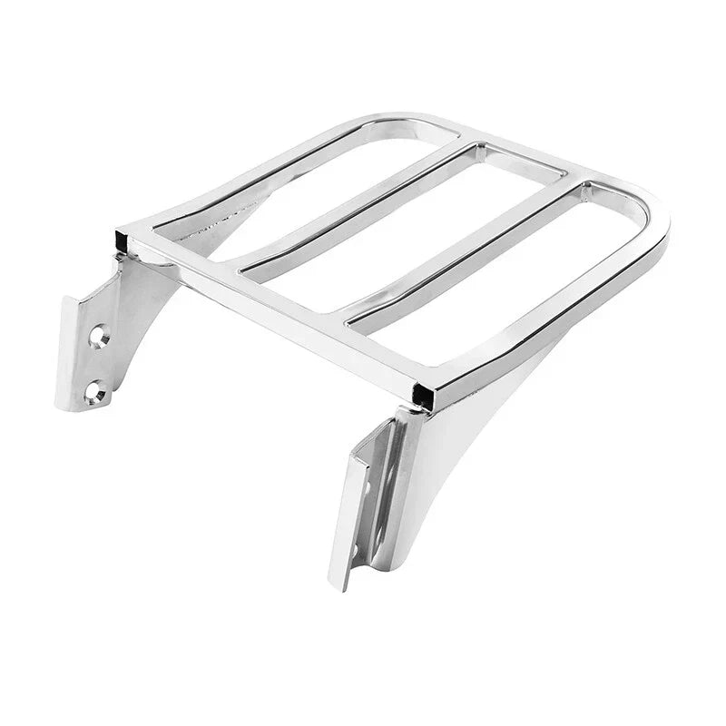 Chrome Detachable Rear Backrest Luggage Rack for Harley Softail Fatboy Dyna