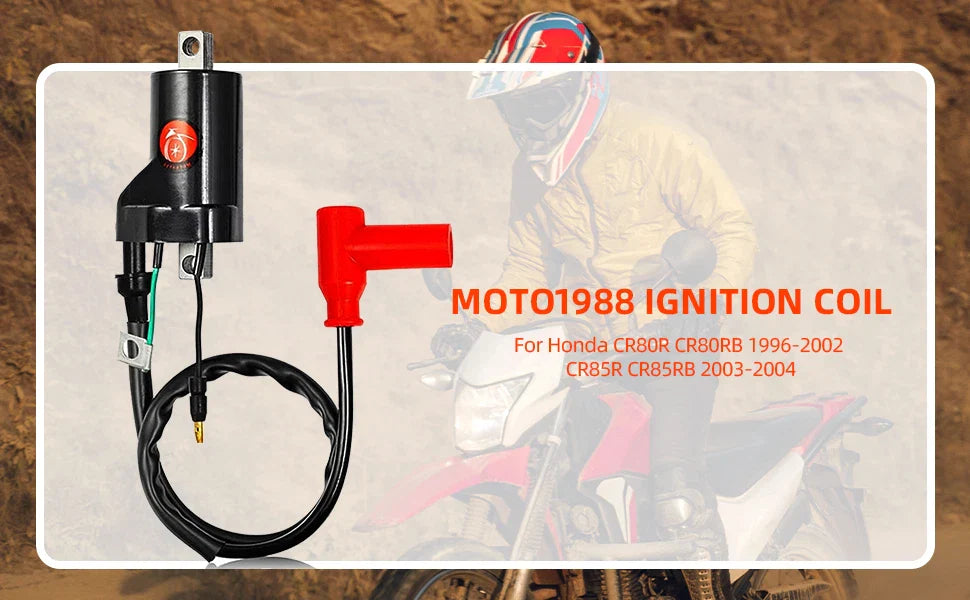Ignition Coil CDI SPARK PLUG for Honda CR80R CR80RB CR85R (1996–2004)