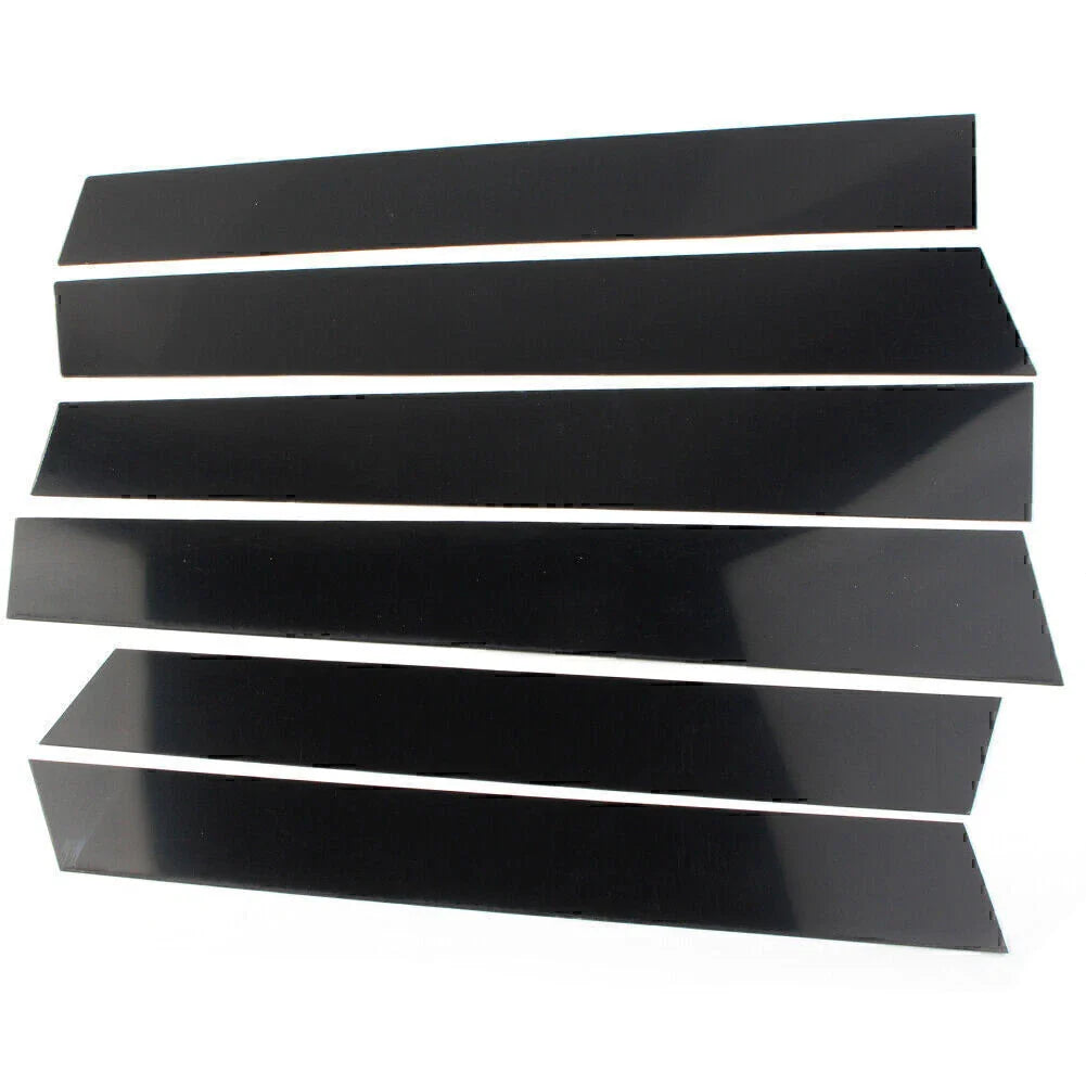 6 Pcs Car Door Trim Cover Kit Glossy Black Pillar Posts for Honda CR-V (07-11)