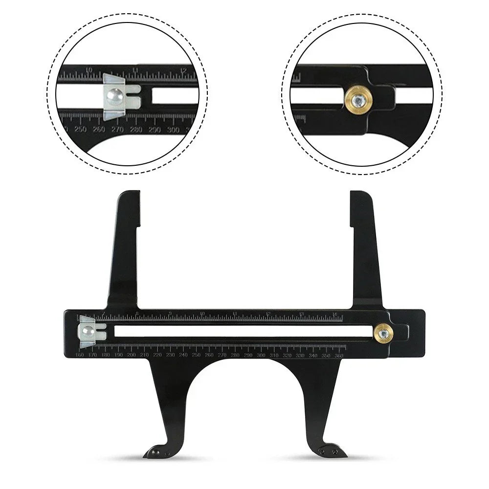 Dual Scale Brake Measuring Tool for Rear Drum Brake Shoe Use