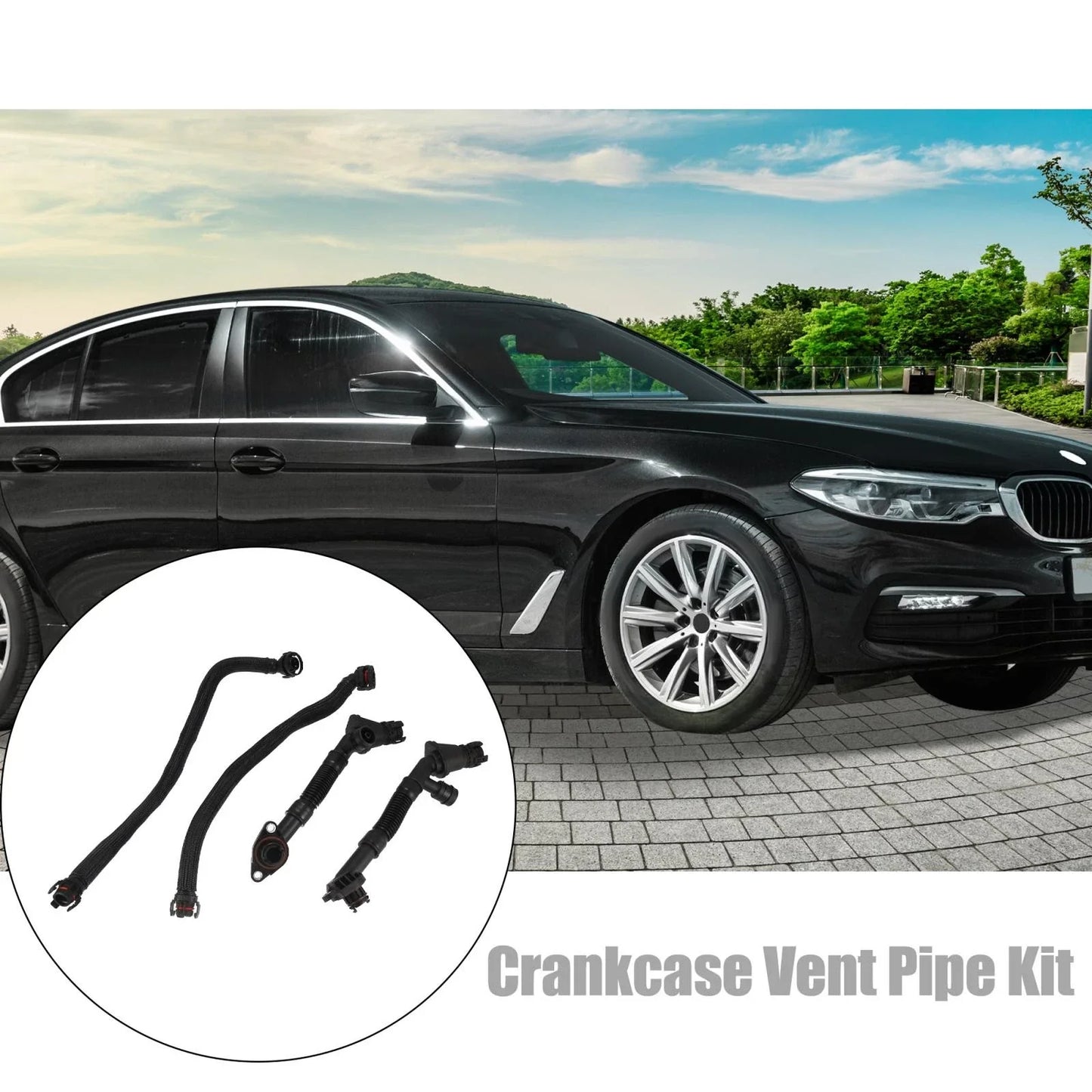 4 x Crankcase Vent Pipe Kit for BMW