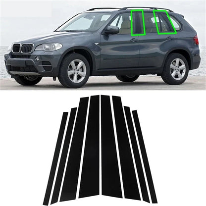 Glossy Black Door Trim Decal Covers for 2007-2013 BMW X5 E70 (2007-2013)