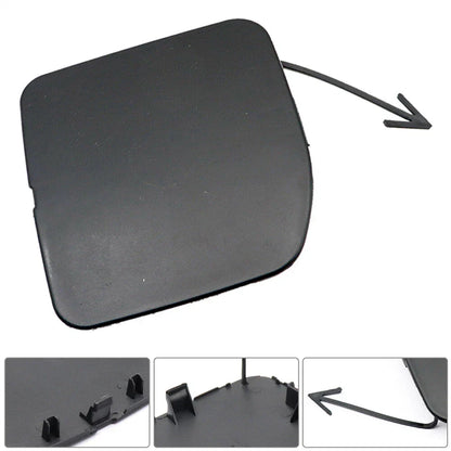 Front Bumper Tow Hook Cover Cap ABS Black for Nissan Versa (2015-2016)