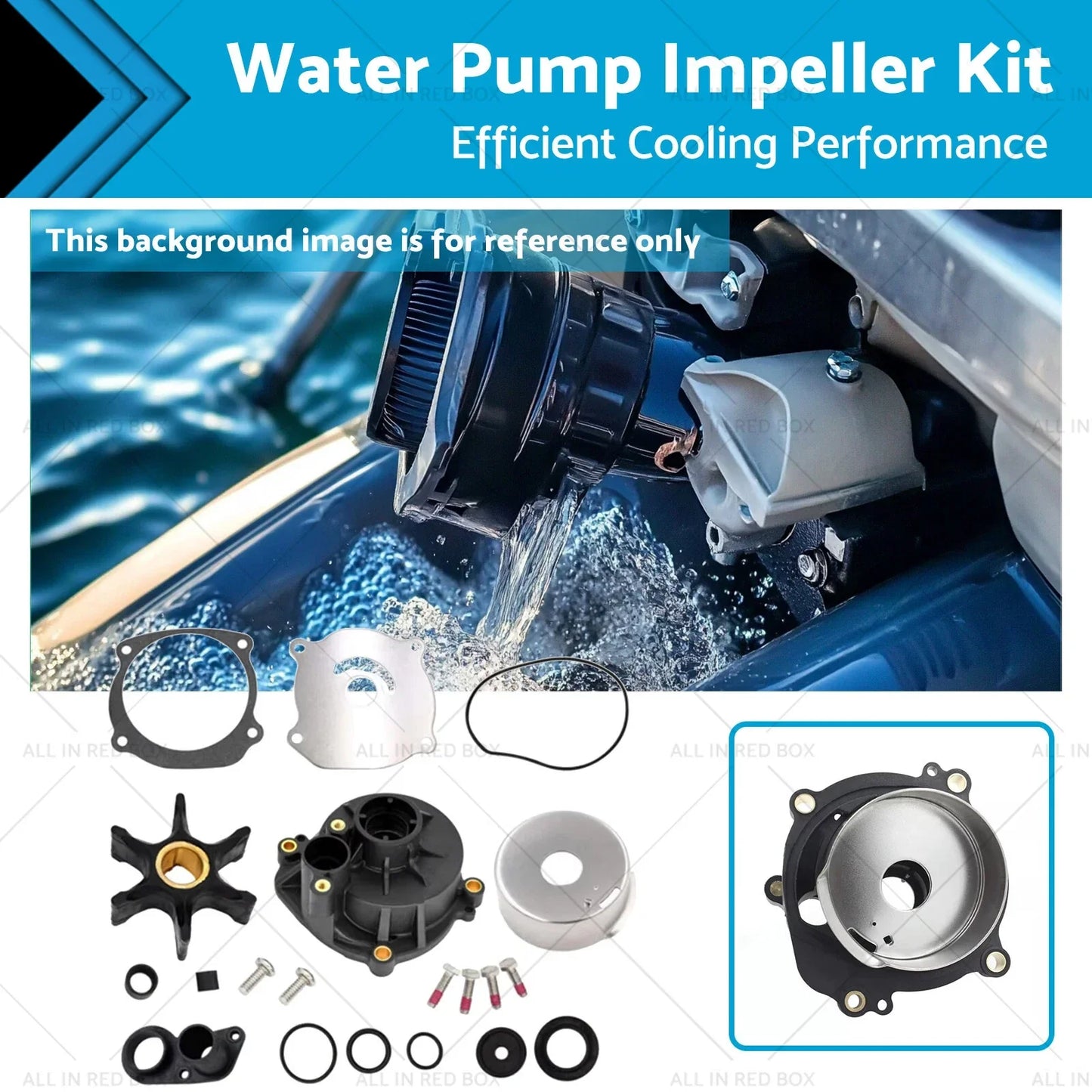 Water Pump Impeller Kit for Johnson Evinrude 3-300 HP