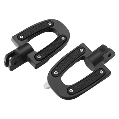 Matte Black Front Driver Footpegs for Harley Softail Sport Glide (2018-2025)