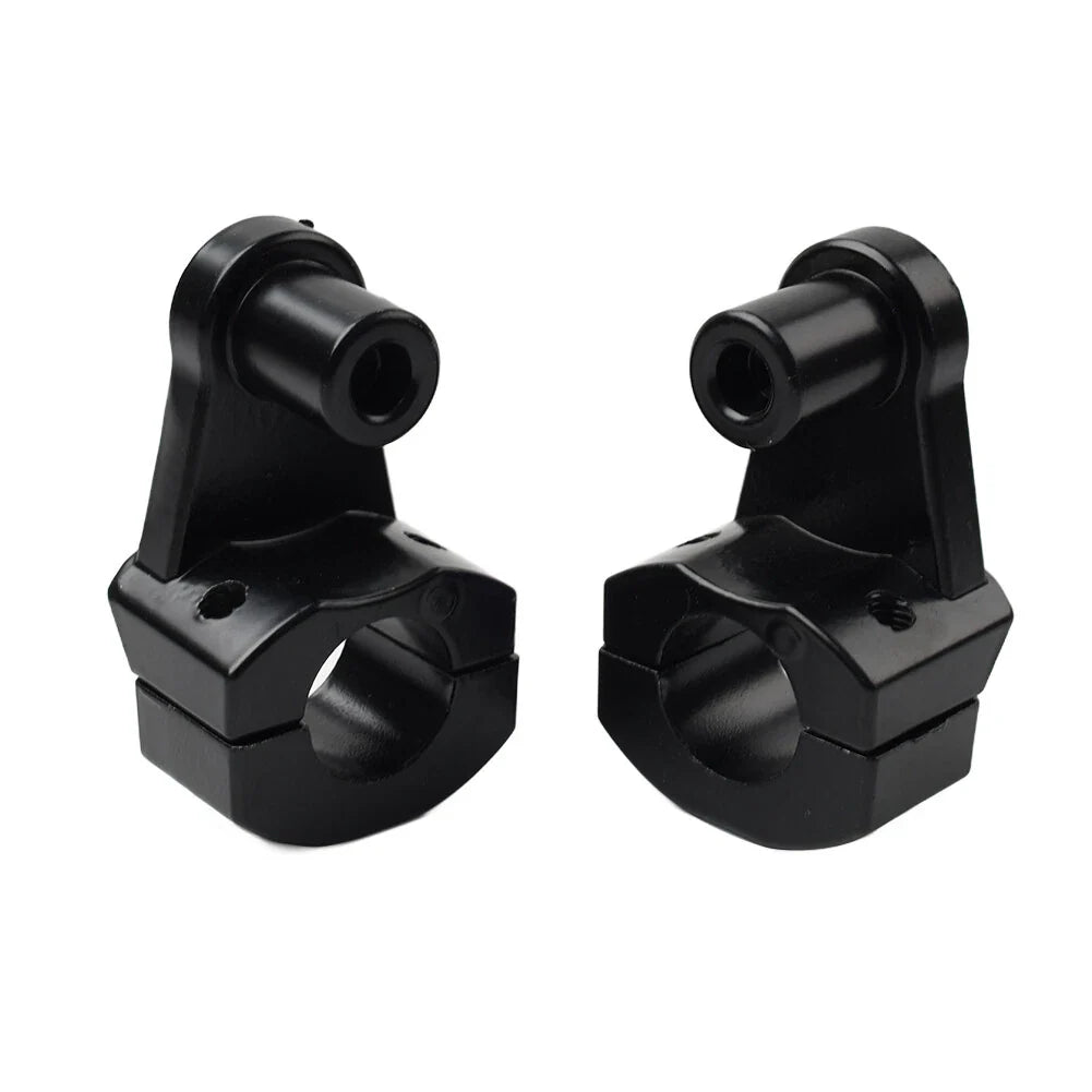 7/8" to 1-1/8" Black Motorcycle Handlebar Mount Clamps for Fat Bars