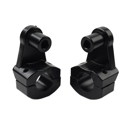 7/8" to 1-1/8" Black Motorcycle Handlebar Mount Clamps for Fat Bars