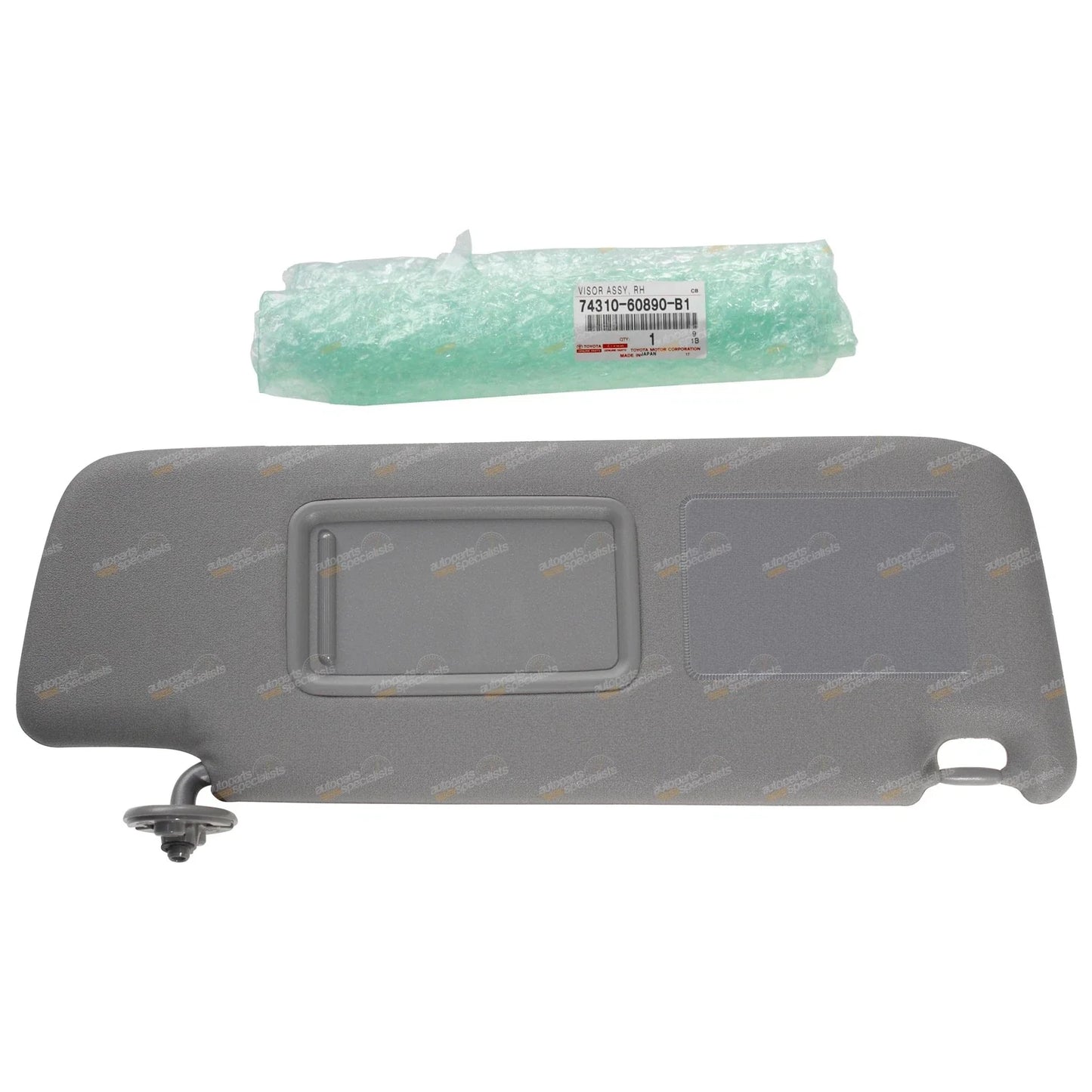 Sun Visor RH Stone Grey for Toyota 120 Series Prado (2003–2009)