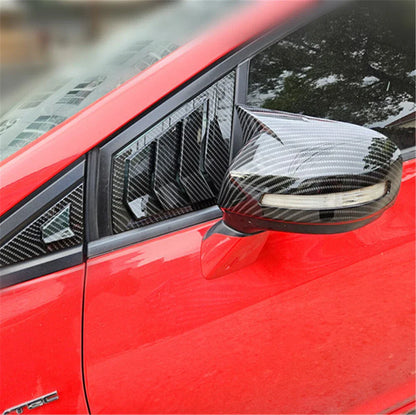 Rear View Mirror Cover Caps for 2012-2015 Honda Civic ABS Plastic