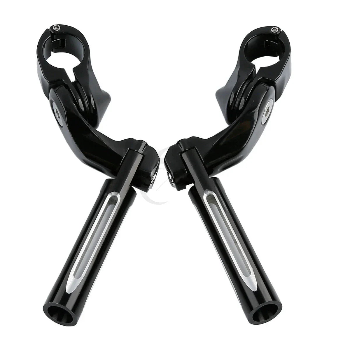1 1/4" Adjustable Black Footrest Pegs for Harley
