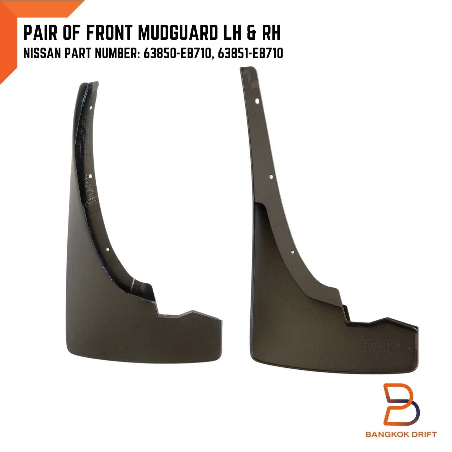 4x4 Mud Flap Guards for Nissan Navara D40 (2004-2014)