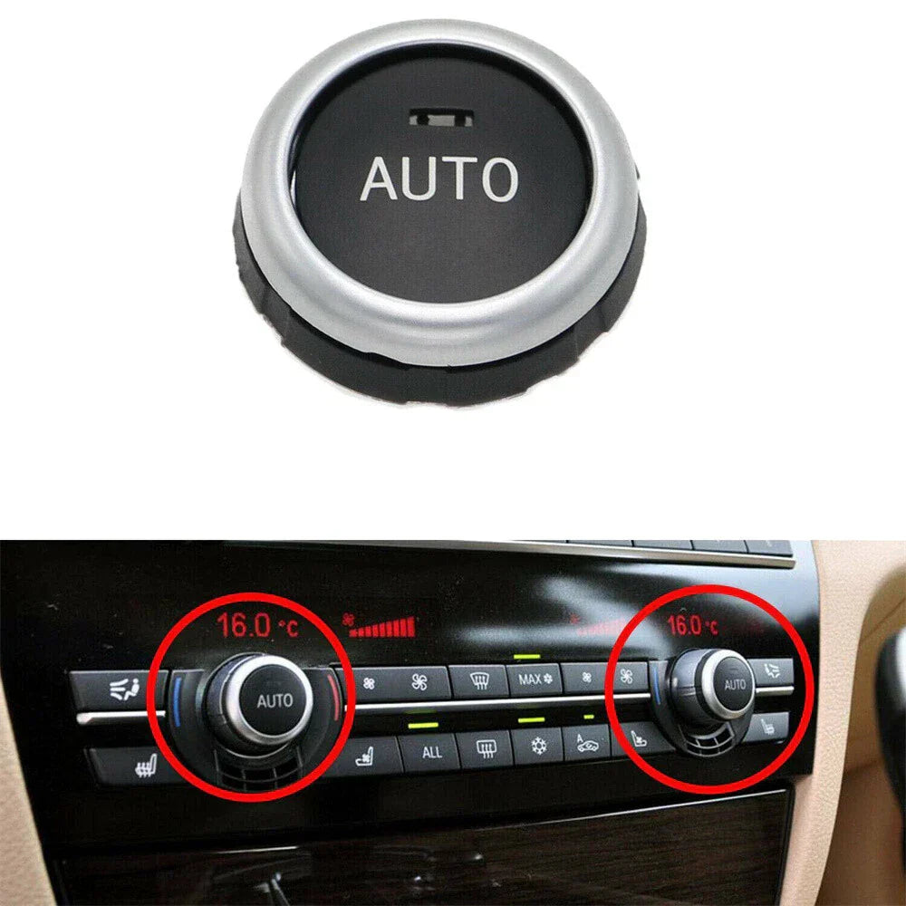 AC Climate Control Knob Button Cover for BMW X5 X6 (2007-2013)