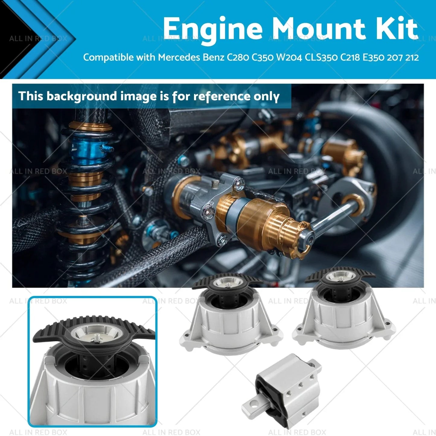 Engine Mount Kit for Mercedes-Benz C280 C350 W204 CLS350 E350 (2008-2015)