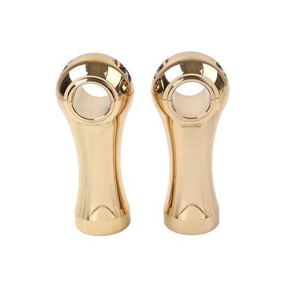 Tall Gold Handlebar Riser Clamps for Harley Dyna Softail Road King