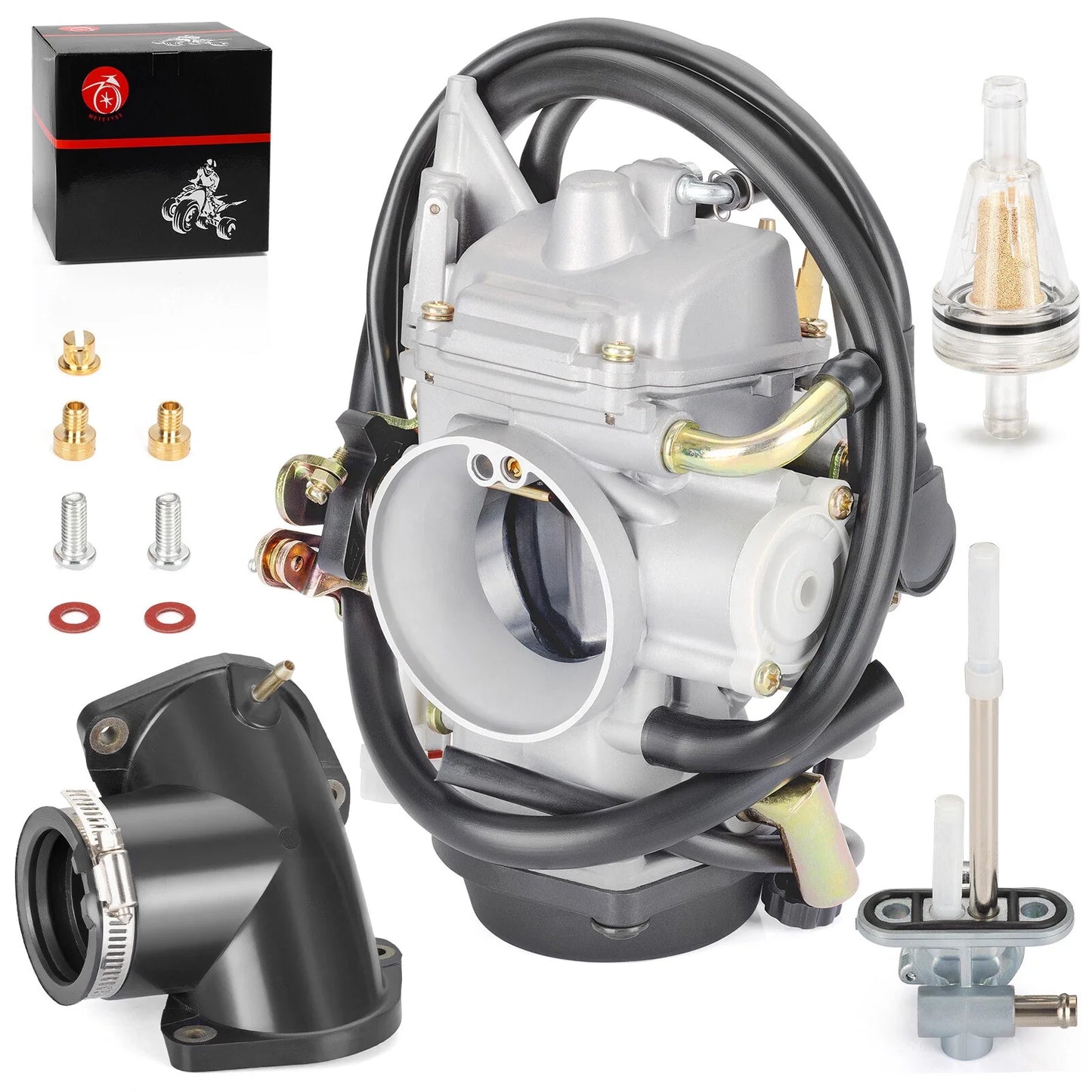 Carburetor + Intake Manifold + Fuel Petcock for Yamaha XV1600 (2002–2009)