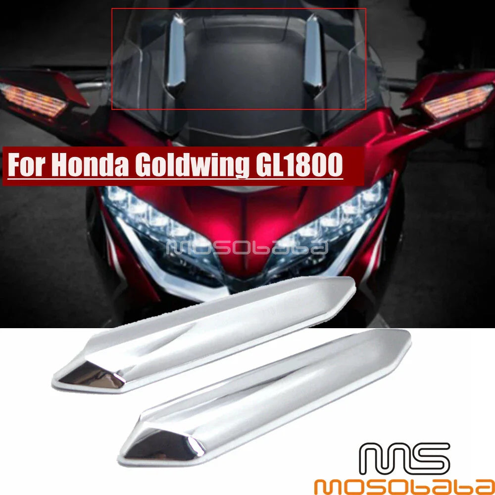 Chrome Windshield Strut Covers for Honda Gold Wing GL1800 (2018-2020)