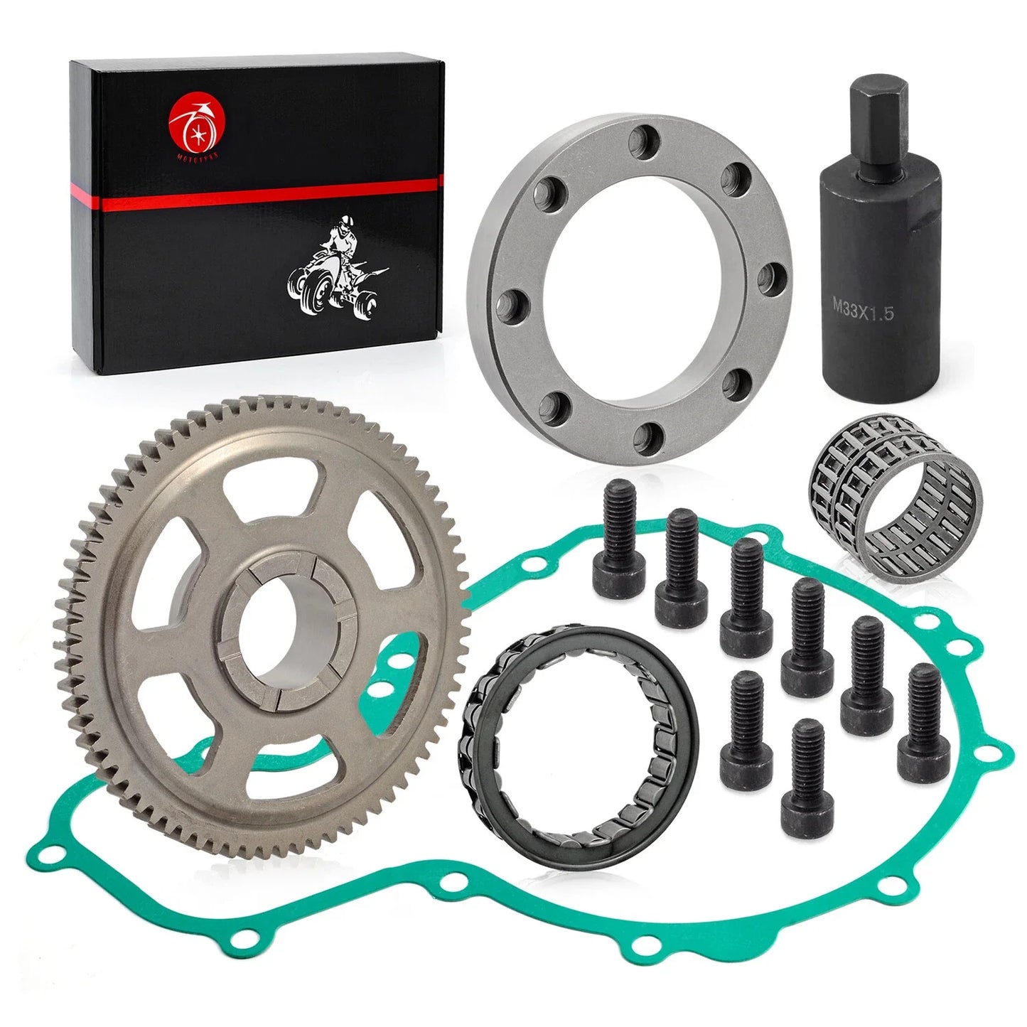 Flywheel Puller Clutch Idler Gear 72T for Polaris Predator 500 (2003–2007)
