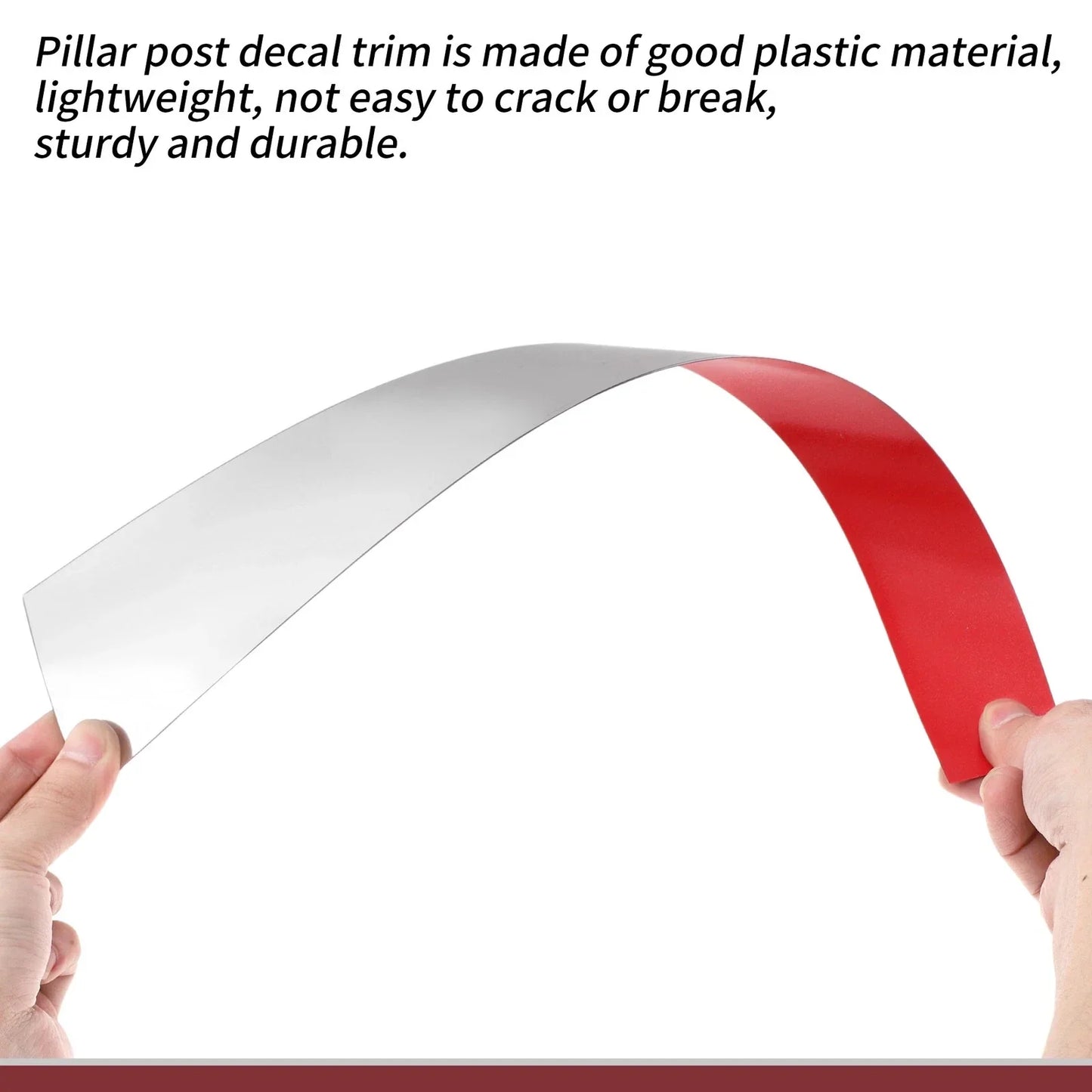 Door Pillar Window Trim for Chevrolet Onix Silver Tone Front Rear (2012-2023)