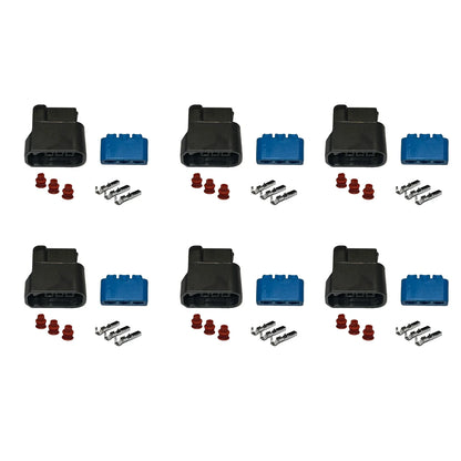 6x 3 Pin Ignition Coil Pack Connector Plug for Honda Accord, Civic (2001–2007)