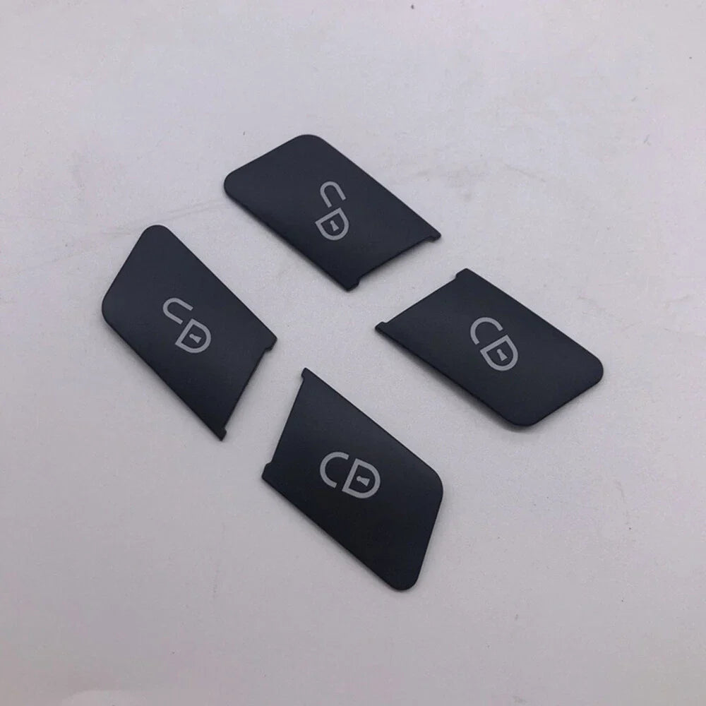 4x Door Unlock Switch Button Trim Cover Matte Black for Mercedes-Benz W204 W212 (2007-2013)