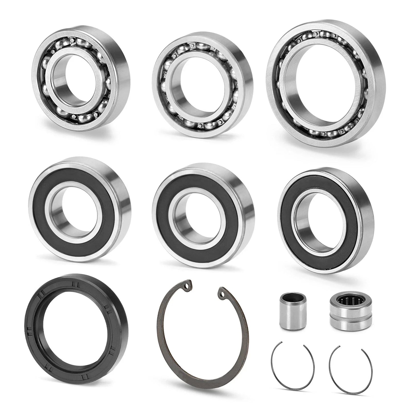 Rear Diff Bearing Seal Kit & Nut for Honda Rancher TRX350