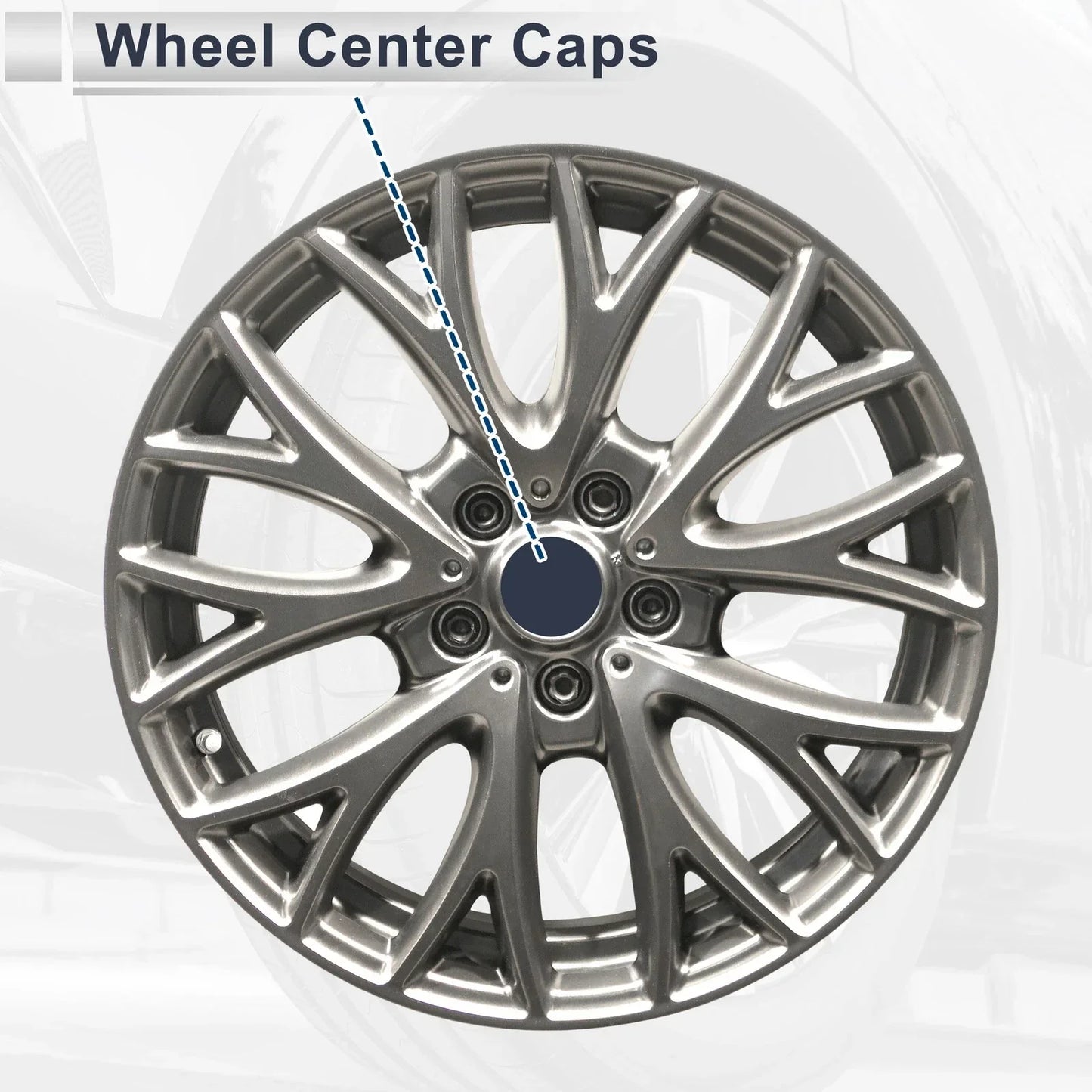 Wheel Center Caps for LEXUS LS430 (2001-2006) Silver Tone Plastic 1 x Pc