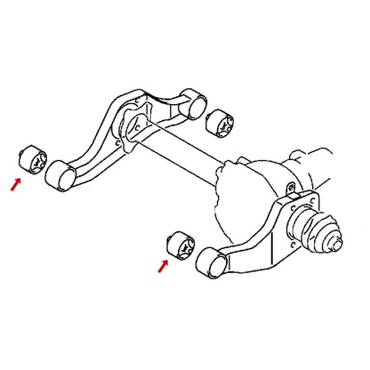 Front Diff Bushes for Mitsubishi Pajero NM NP NS NT NW NX (2000-2017)