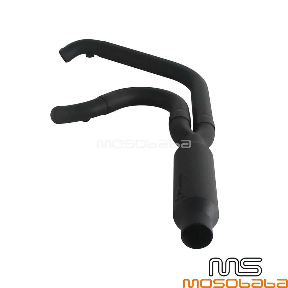 Full 2-into-1 Exhaust Muffler for Harley Dyna Super Glide Custom (2006-2017)