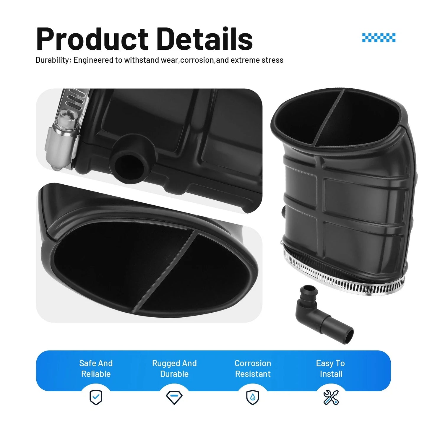 Air Box Cap DUCT 2 x for Yamaha Raptor 660R (2001–2005)
