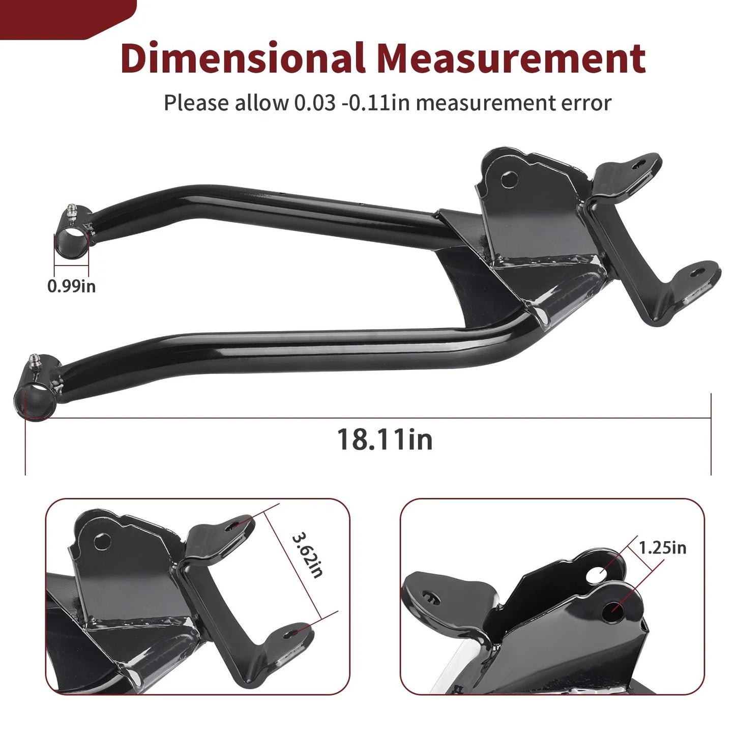 Left Right Front Control Arm for Polaris RZR 170 (2009–2017)
