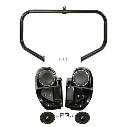 6.5" Lower Vented Leg Fairings with Speakers for Harley Touring (2014-2024)