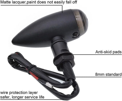 Amber Mini Turn Signal Indicator Lights for Harley Softail