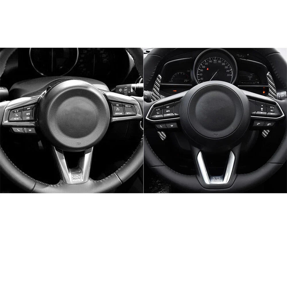 Carbon Fiber Steering Wheel Shift Paddle for Mazda ATENZA MX-5 CX-4 CX-3