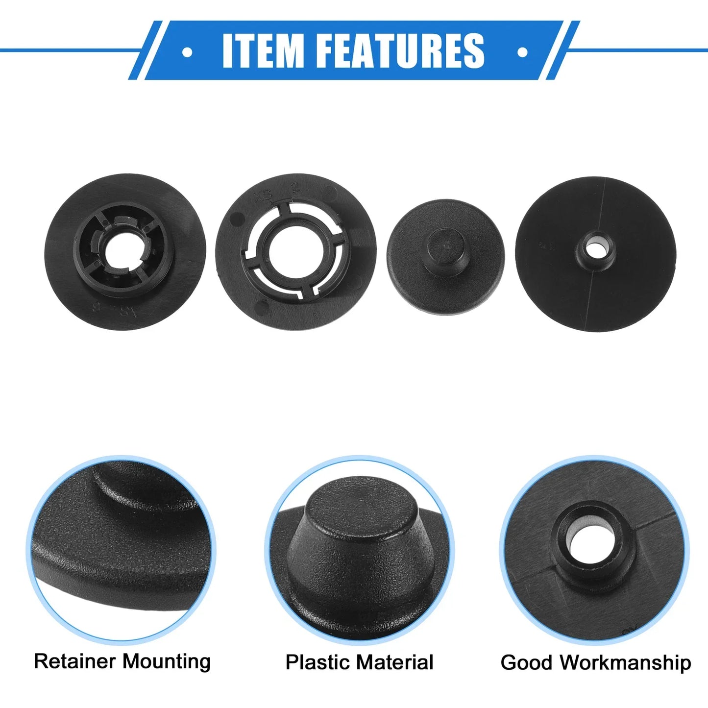 Kits Car Holder Retainer for Volkswagen Audi - Plastic Black