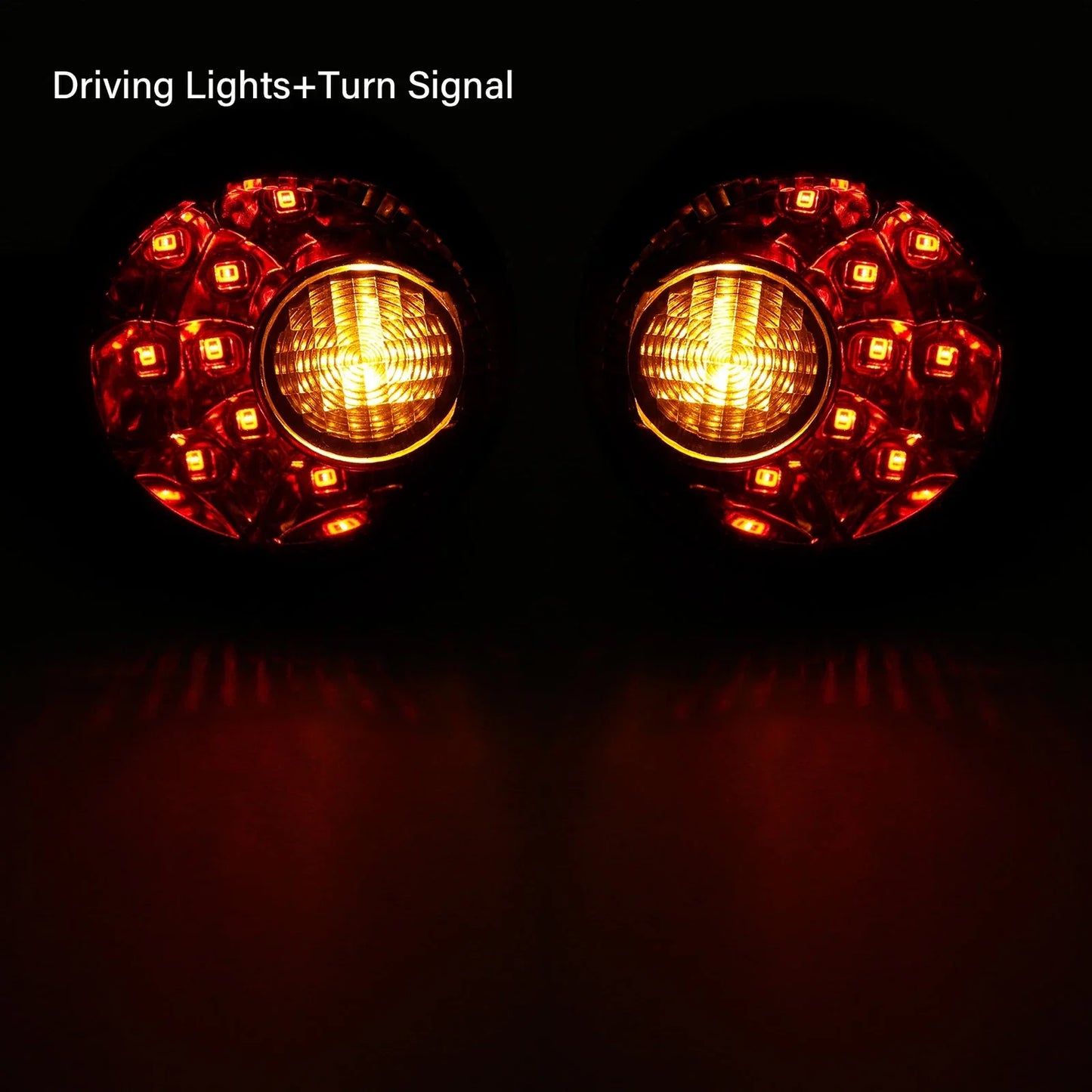 Black LED Rear Turn Signal Lights for Harley Sportster 883 1200 (1992-2022)