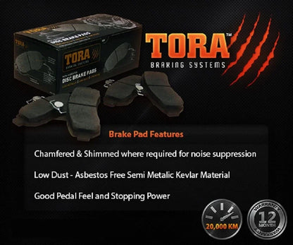 Front Disc Brake Pad Set for Toyota Celica ZZT231R (1999–2005)