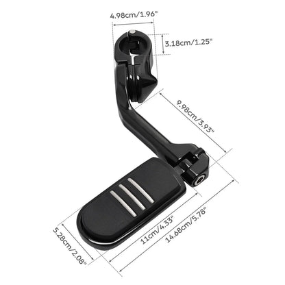 1 1/4" Passenger Floorboard Highway Foot Pegs for Harley Touring (1993-2025)