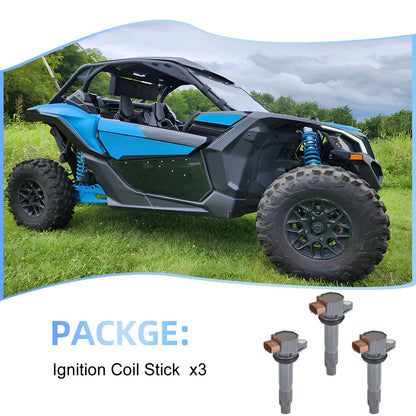3x Ignition Coil Stick for Can-Am Maverick X3 4x4 (2018–2022)