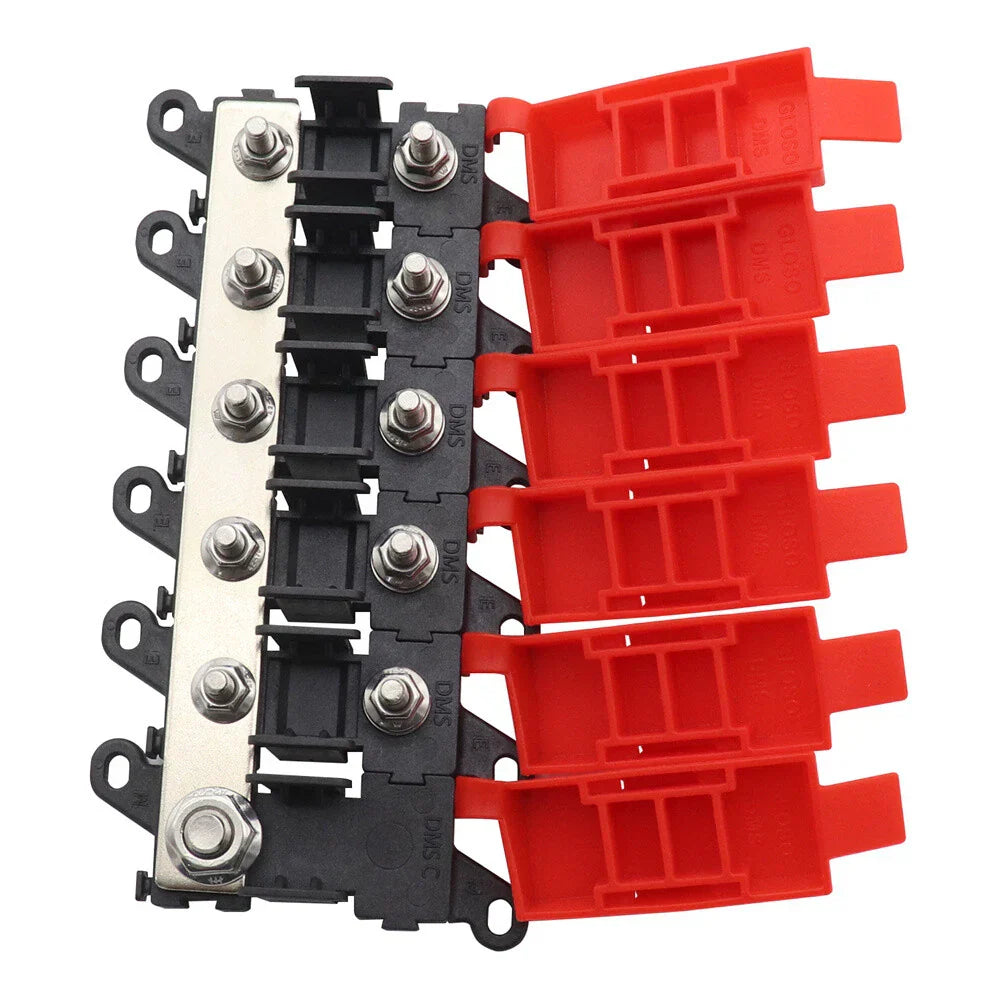 5-Way Fuse Holder Block 200A for Car Distribution Multi-pole Fuse