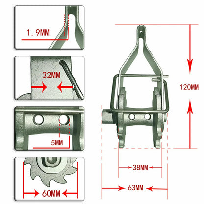 10 x INLINE RATCHET Wire Strainer Tensioners - Bulk Deal