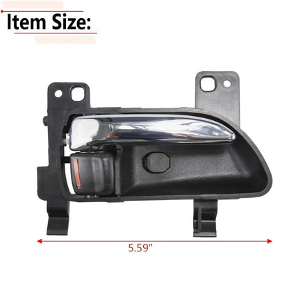 Black Inside Right Door Handle w/ Chrome Lever for Subaru Forester, Impreza
