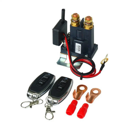 500A DC12V Remote Battery Disconnect Switch w/ 2 Keys for Car Truck Camper