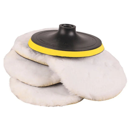 5 x Polishing Wheel Pad With Soft Wool Ball Bonnets Cleaning Tools